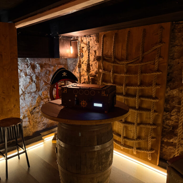 pokój wyspa piratów - jeden z tematycznych pokoji w naszym escape roomie w Krakowie